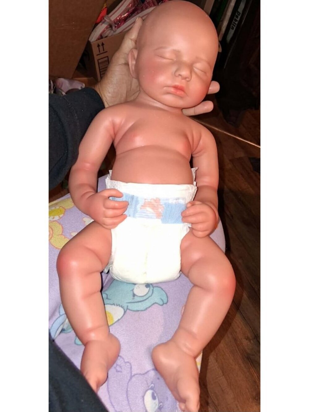 18.5 inch Girl Handmade Face Realistic Silicone Body Reborn Baby Doll For Kids